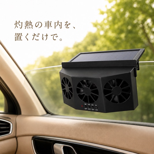 Ryo Air |ソーラー＆充電式 車載ファン